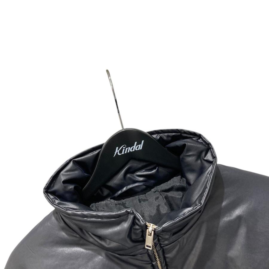 YOAK 【値下げ】YOKE LEATHER-LIKE PUFFER BLOUSON ダウンジャケット