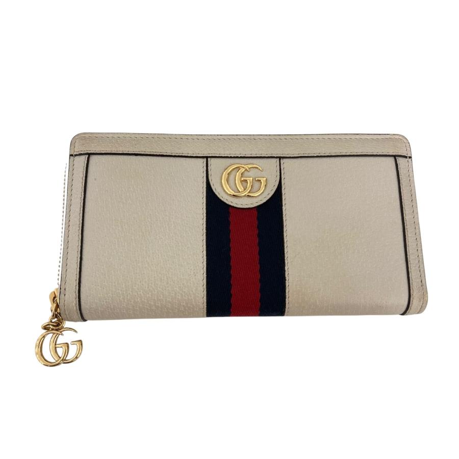 GUCCI（グッチ） 【値下げ】GUCCI 長財布 ベージュ×ネイビー (神戸店 