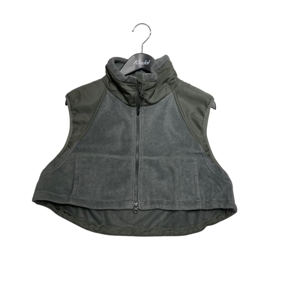 HYKE ハイク FLEECE CROPPED VEST フリースベスト 17411 オリーブ 