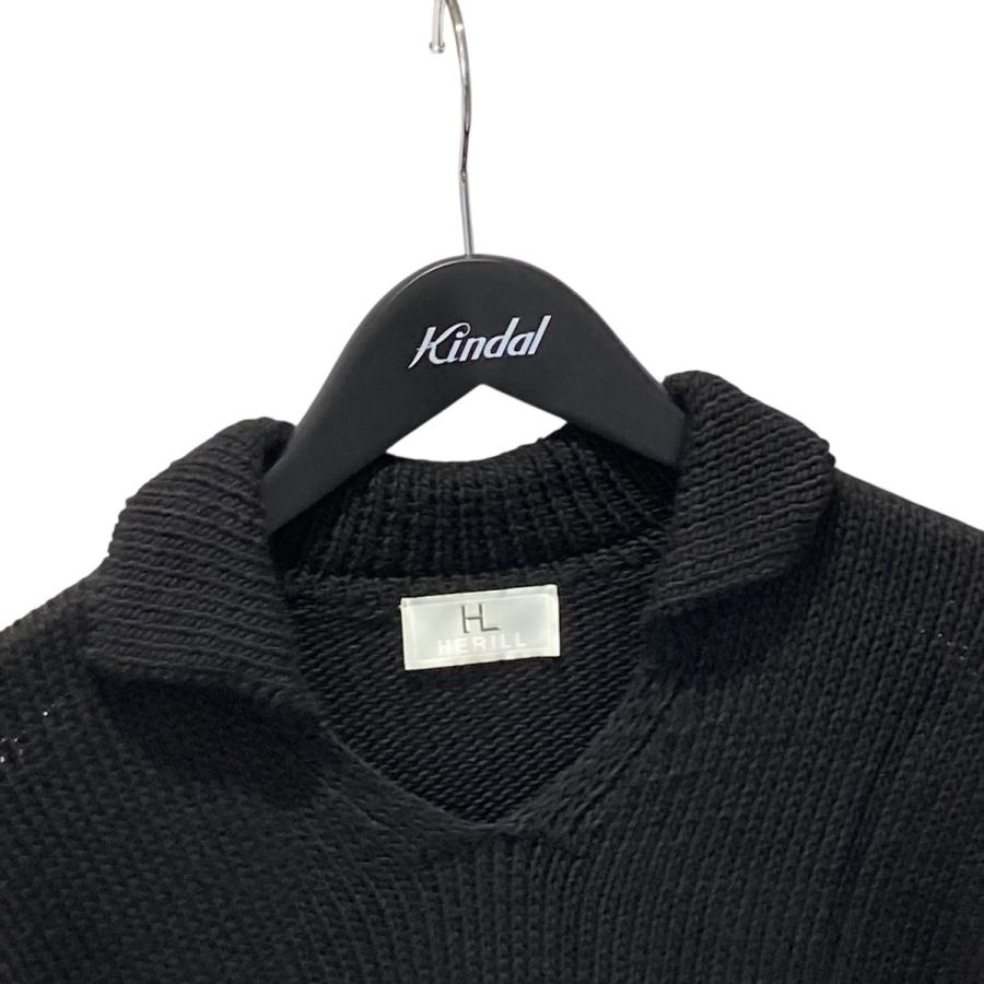 値下げ】HERILL 25SS Cottoncode Skipper スキッパーニット 25-080-HL