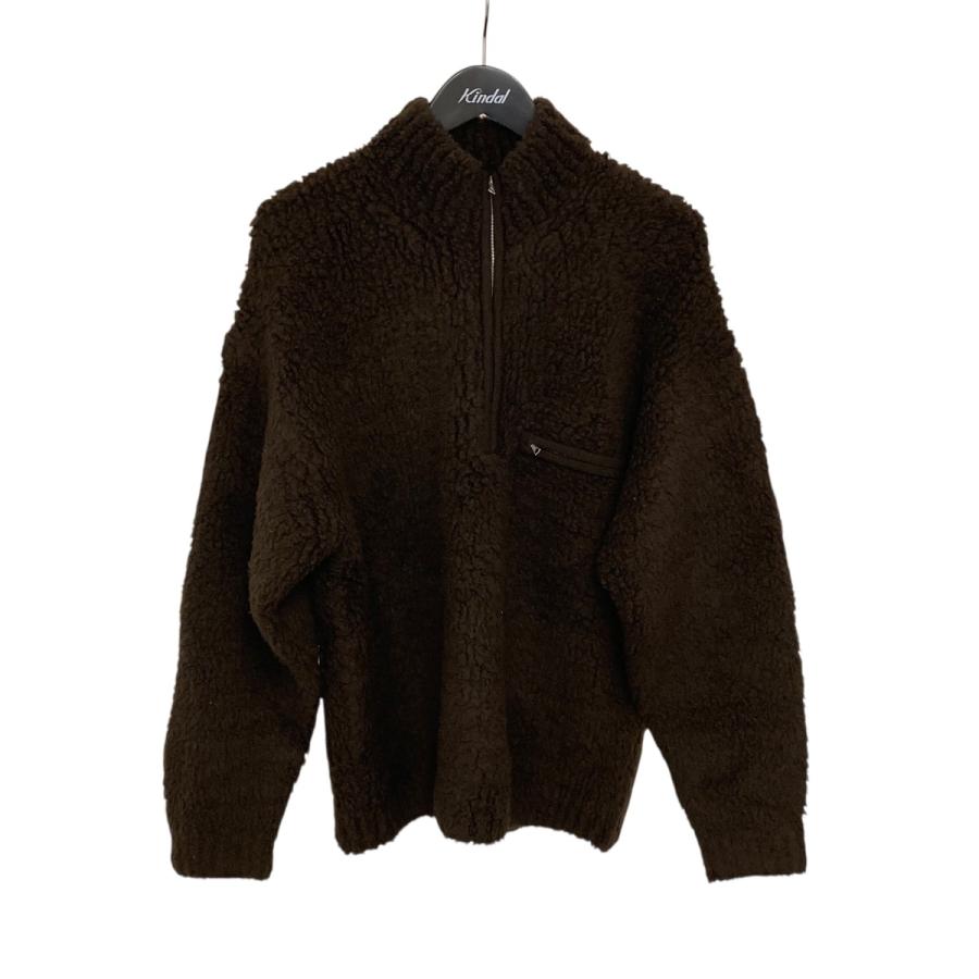 AURALEE（オーラリー） AURALEE MERINO WOOL BOA KNIT HALF ZIP P O