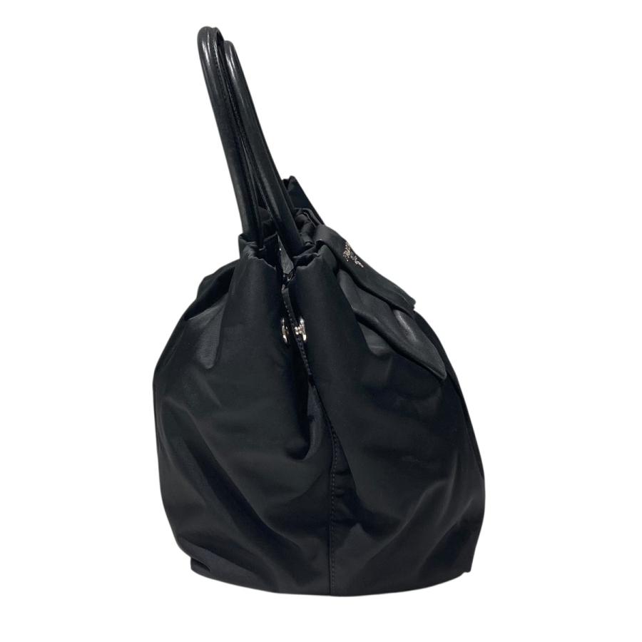 プラダ PRADA リボン トートバッグ ブラック
