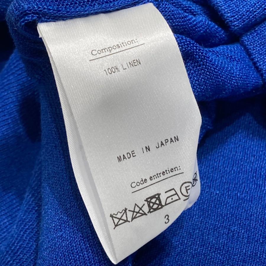 HERILL Ramie Highgauge V-neck Vネックニット 22-080-HL-8110-1 ブルー 【神南】 サイズ：3