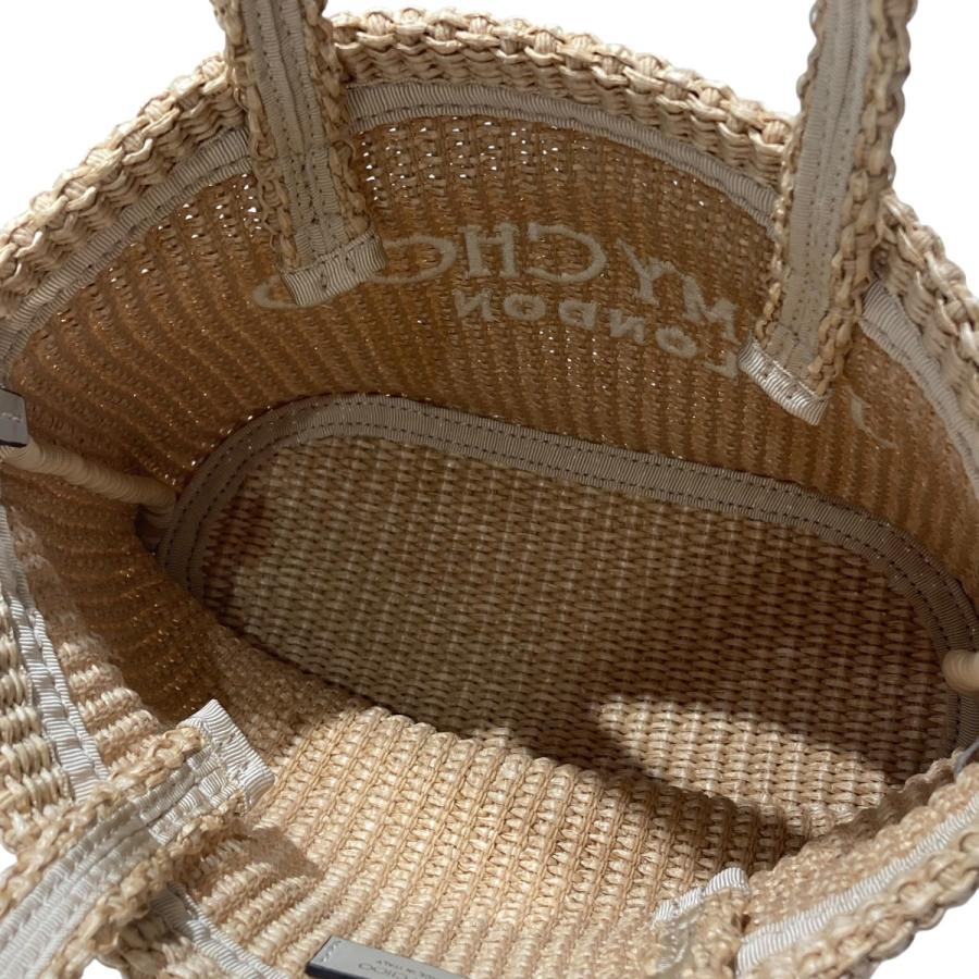 Jimmy Chooミニトート ラフィアかごバッグ