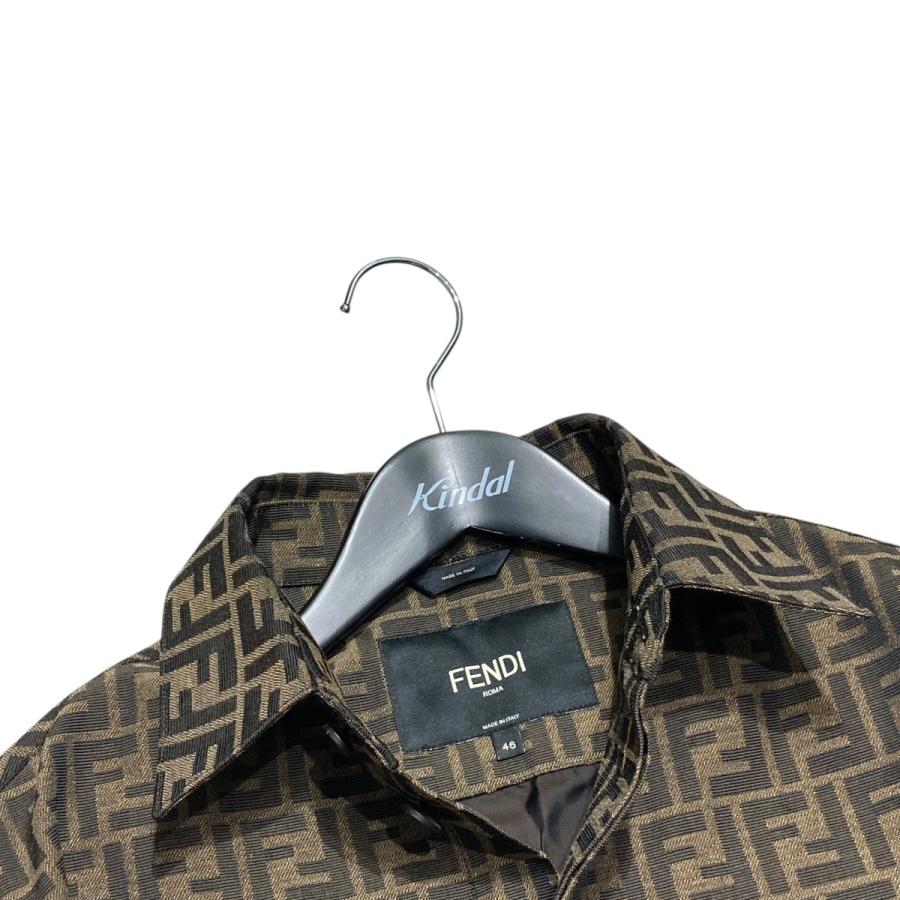 FENDI フェンディ シャツジャケット FW1141 ブラウン サイズ：46