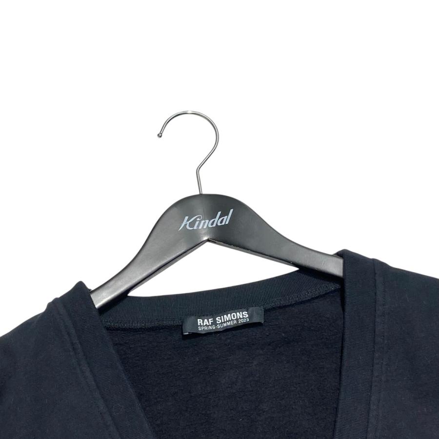 RAF SIMONS ラフシモンズ　カーディガン　ブラック RAF SIMONS(ラフシモンズ) 21SS V-neck cardigan with fabric lining
