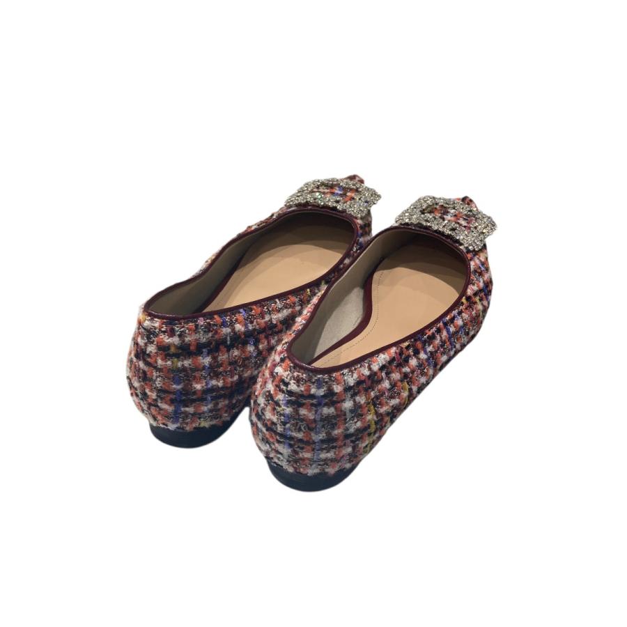 【OHGA】オーガ♡新品未使用♡ PETIT TWEED PUMPS 値下げ】OHGA TWEED BIJOU PUMPS パンプス マルチカラー サイズ：24.0