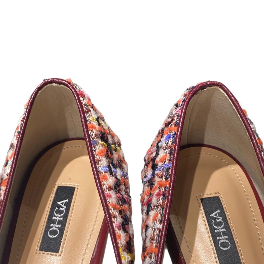 値下げ】OHGA TWEED BIJOU PUMPS パンプス マルチカラー サイズ：24.0