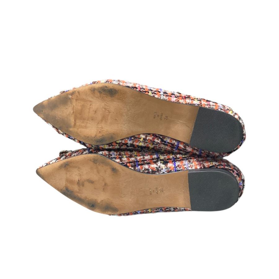 【OHGA】オーガ♡新品未使用♡ PETIT TWEED PUMPS 値下げ】OHGA TWEED BIJOU PUMPS パンプス マルチカラー サイズ：24.0