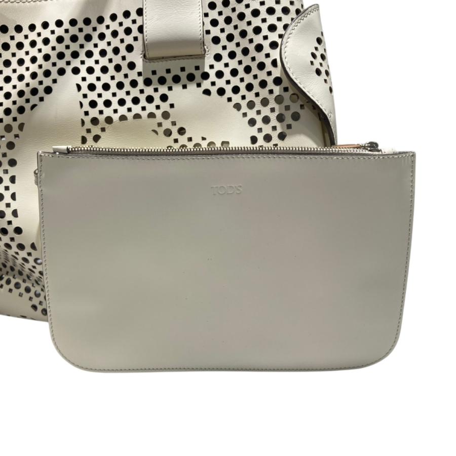 値下げ】TOD'S トートバッグ ホワイト (EC) : カインドオルYahoo!店