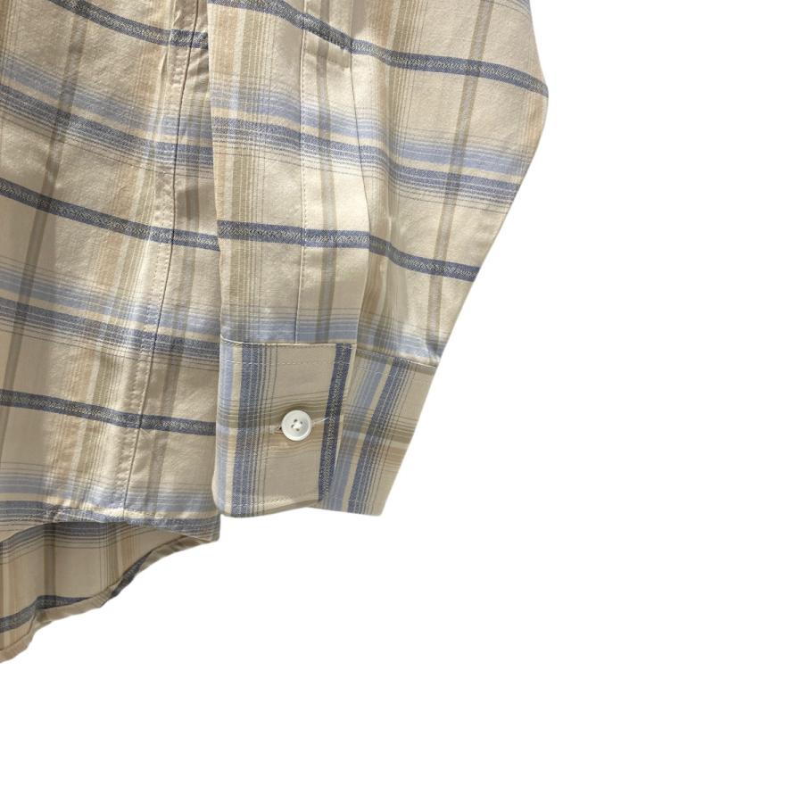 【新品】AURALEE 24AW ウールチェックシャツ ベージュ 3 新品】AURALEE 24AW ウールチェックシャツ ベージュ 3
