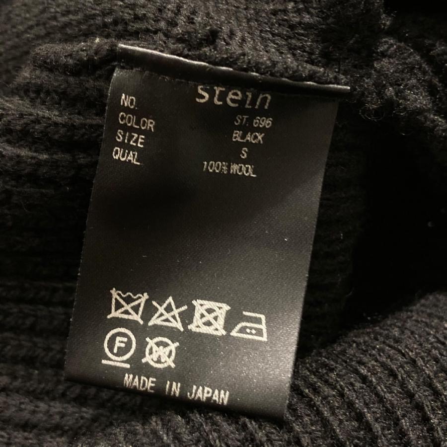値下げ】stein ジップアップニット st．696 ブラック サイズ：S (神戸