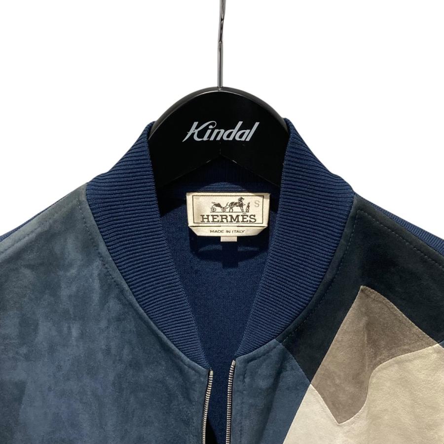 HERMES（エルメス） ジップジャケット ネイビー サイズ：S