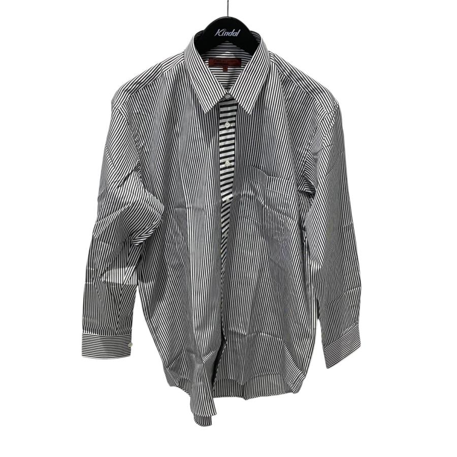 COMME des GARÇONS 長袖シャツ グレー ストライプ　※ボタン欠損 COMME des GARCONS HOMME DEUX コムデギャルソンオムドゥ