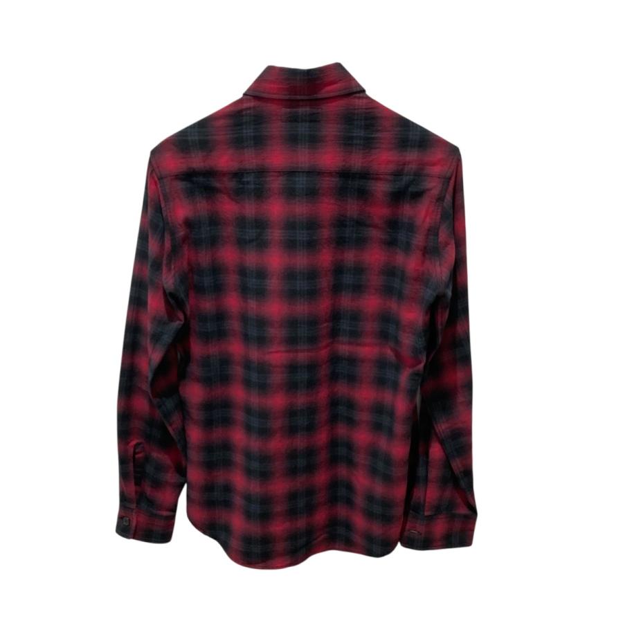 値下げ】Saint Laurent Paris 16AW チェック 長袖シャツ 407723 レッド