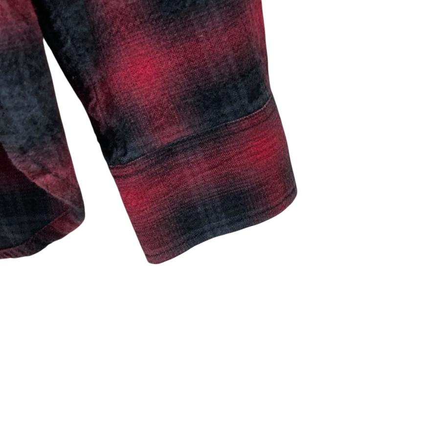 値下げ】Saint Laurent Paris 16AW チェック 長袖シャツ 407723 レッド 