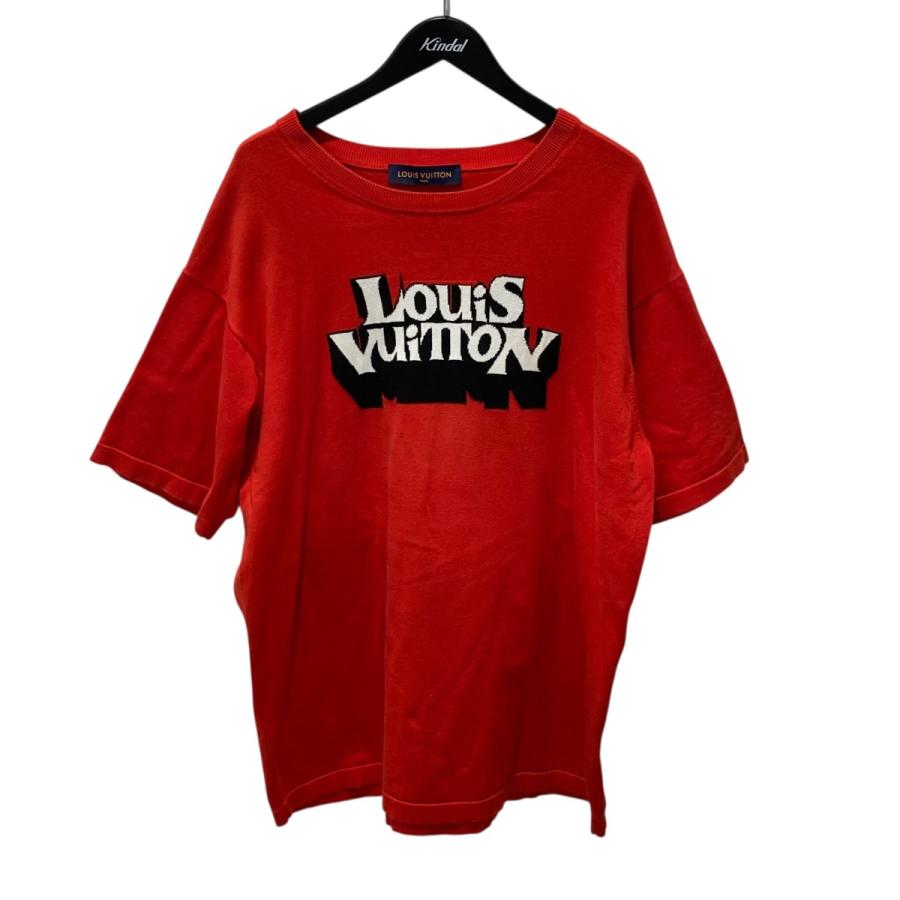 LOUIS VUITTON ルイヴィトン　ロゴクルーネック半袖ニット LOUIS VUITTON - LOUIS VUITTON ルイ・ヴィトン 半袖Tシャツ