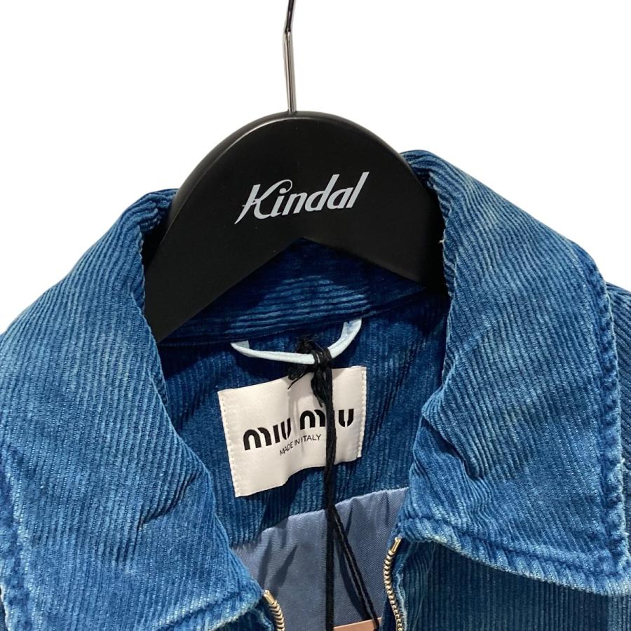 miu miu（ミュウミュウ） MIU MIU Washed corduroy blouson jacket