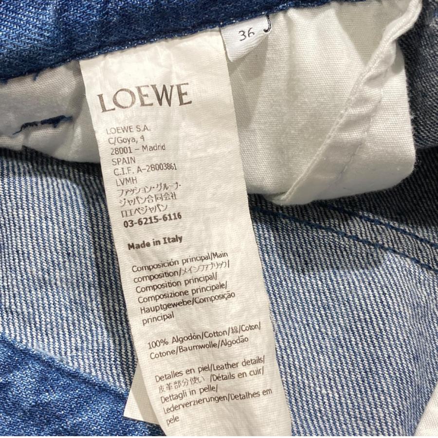 ロエベ LOEWE ラップデニムパンツ S540Y11X90 インディゴ サイズ：36_5