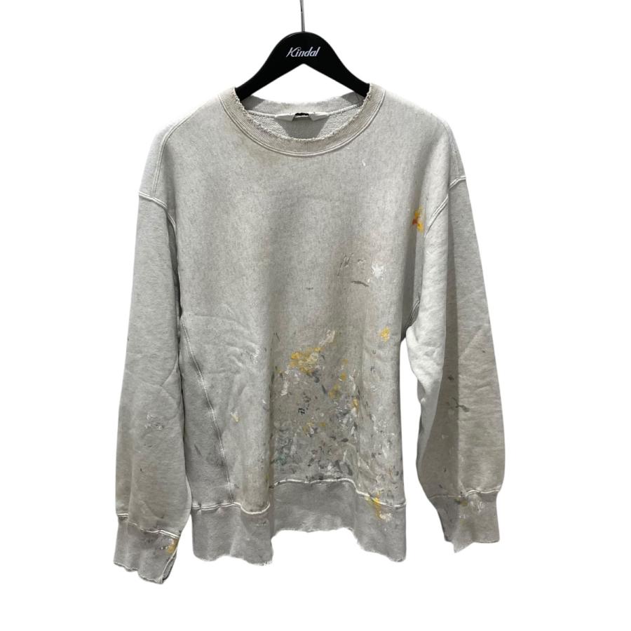値下げ】ANCELLM 23AW HAND PAINTING SWEAT SHIRT クルーネック