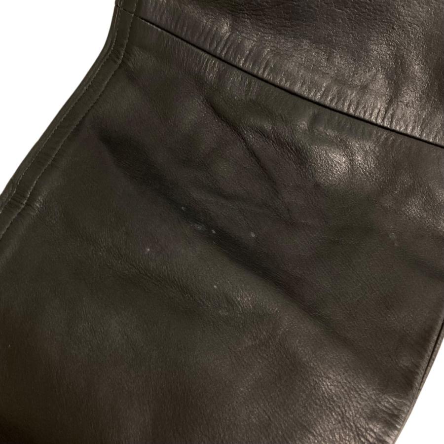 agnes b.（アニエスベー） agnes b レザーパンツ ブラック サイズ：36