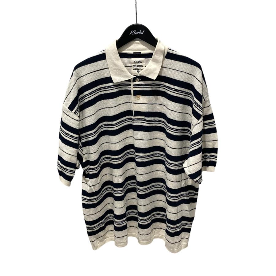 nanamica（ナナミカ） nanamica Stripe Polo Sweater 半袖ニット