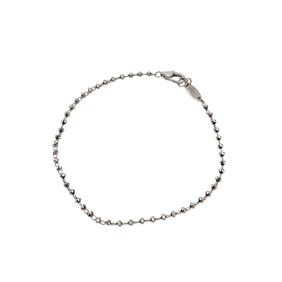 オー oeau DIAMOND CUT CHAIN ダイヤモンドカットチェーンブレスレット