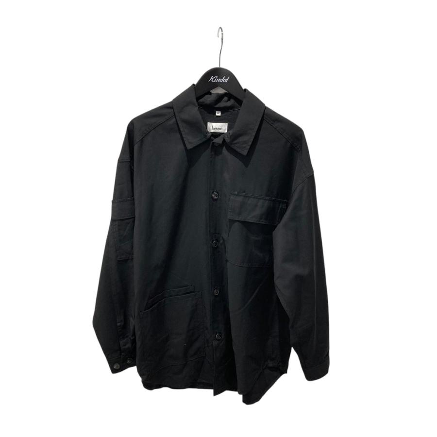 lownn（ローン） ウールポケットシャツ ブラック サイズ：44