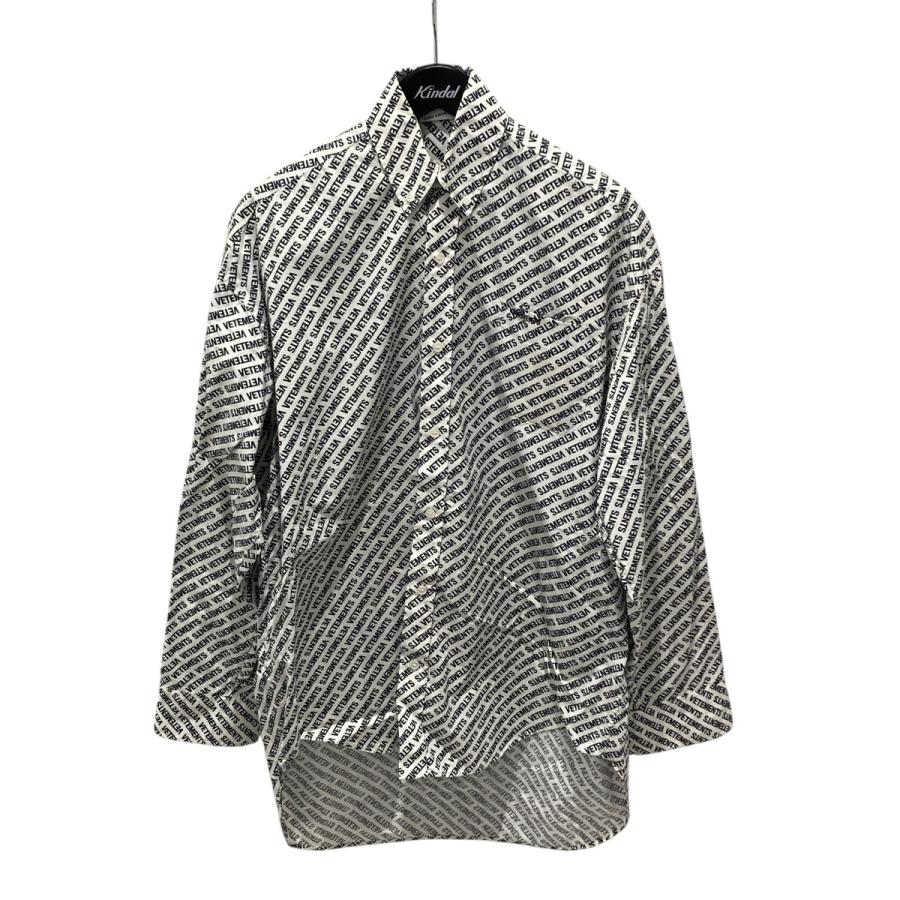 ヴェトモン VETEMENTS MONOGRAM OVERSIZED BD SHIRT ボタンダウン
