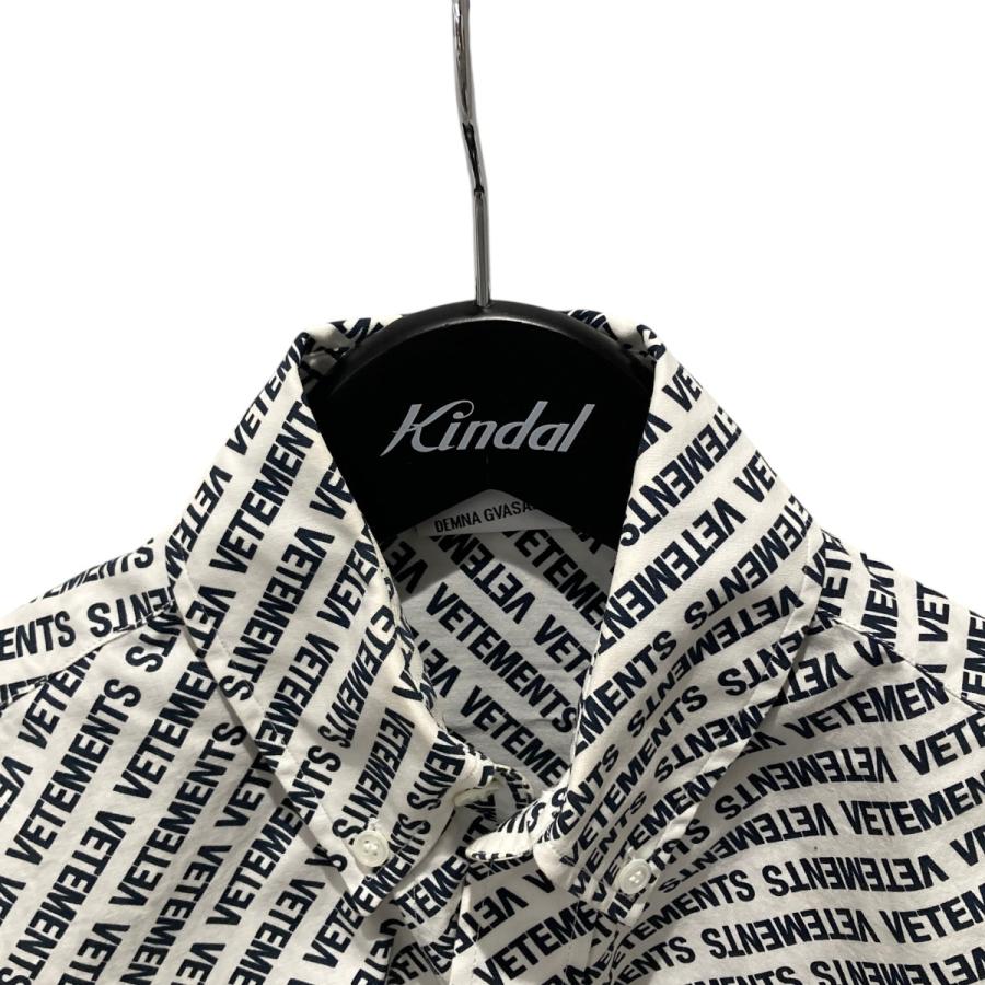 ヴェトモン VETEMENTS MONOGRAM OVERSIZED BD SHIRT ボタンダウン