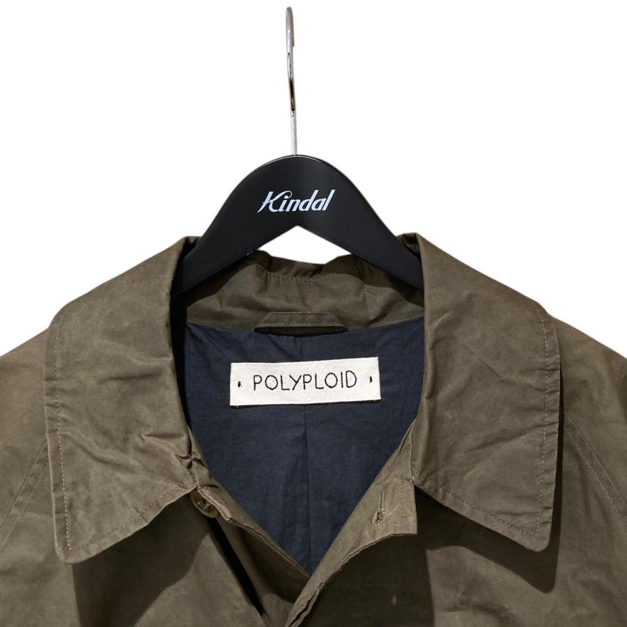 ポリプロイド POLYPLOID オイルステンカラーコート 19FW-01-C オリーブ