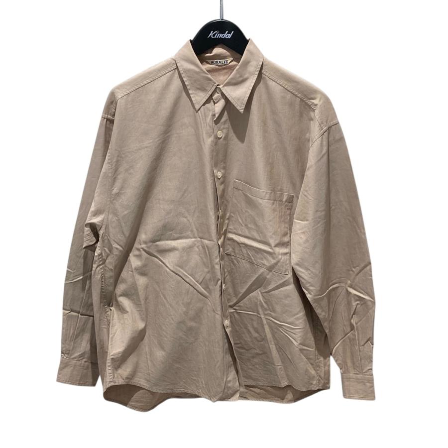 AURALEE（オーラリー） AURALEE WASHED FINX TWILL BIG SHIRT 長袖