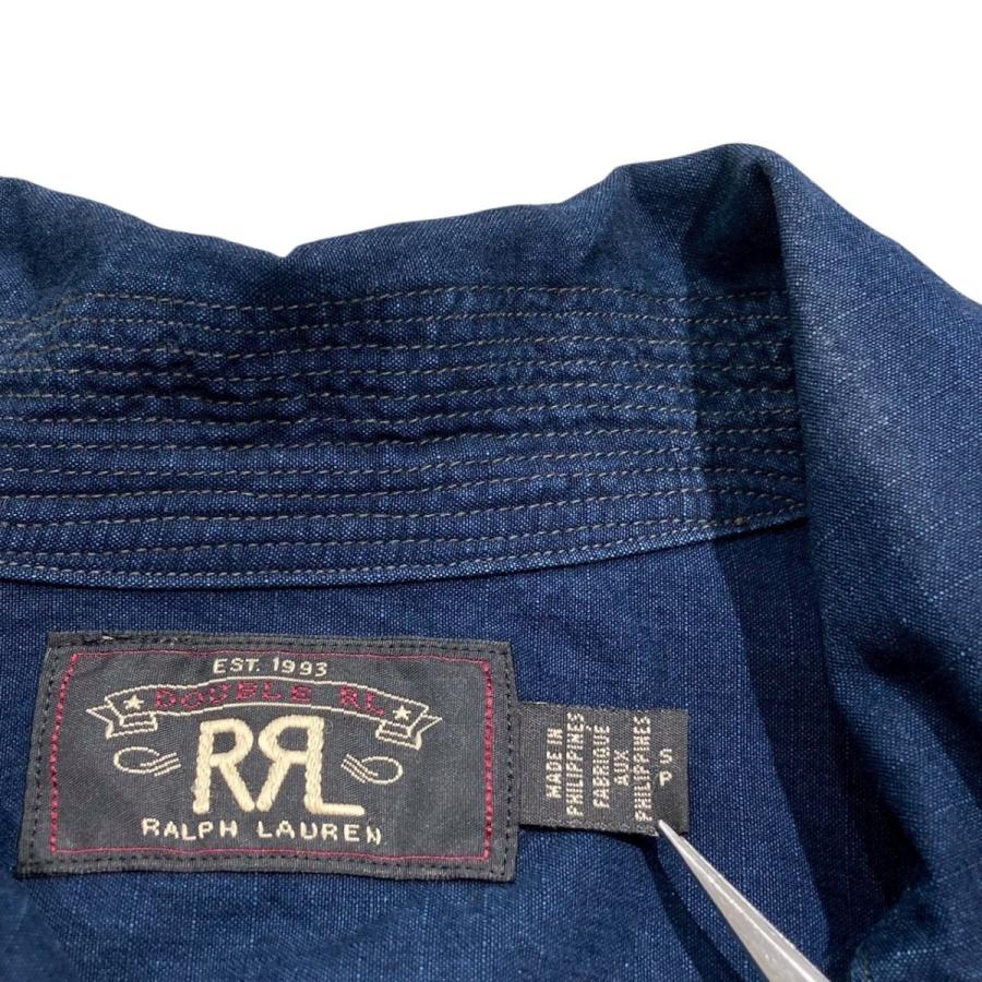 RRL /ダブルアールエル/ショールカラー ボーダーシャツ/M パープル RRL /ダブルアールエル/ショールカラー ボーダーシャツ/M パープル