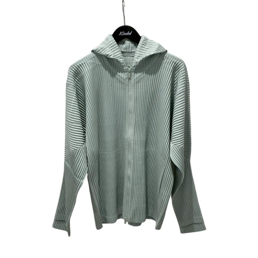 ISSEY MIYAKE me グリーン ジップパーカー ISSEY MIYAKE me グリーン ジップパーカー 【公式通販】