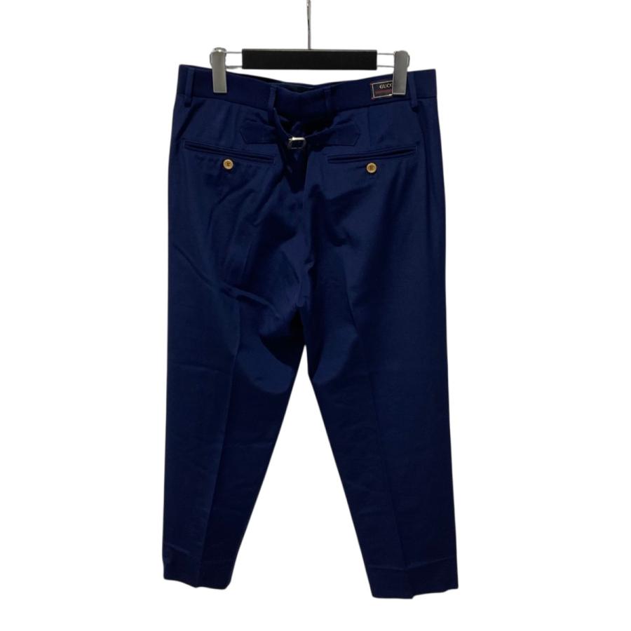 期間限定値下げGUCCI パッチ 2wayパンツ ズボン メンズ GUCCI（グッチ） スラックスパンツ 742767 ネイビー サイズ：46