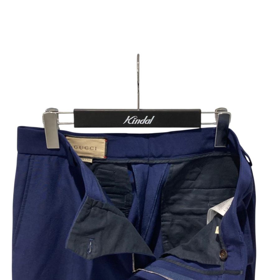 GUCCI（グッチ） 【値下げ】GUCCI スラックスパンツ 742767 ネイビー