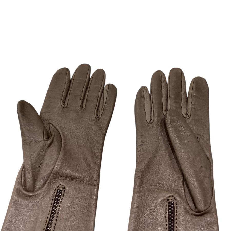 HERMES（エルメス） レザーグローブ ブラウン : カインドオルYahoo!店