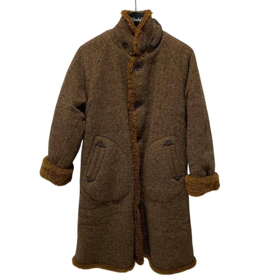 45アールピーエム 45rpm シェットランドニットとボアのコート