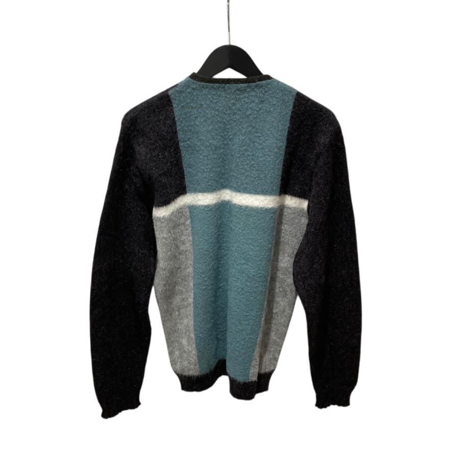 シアーズ Sears 60-70s Kingsway モヘアカーディガン ブラック×ブルー