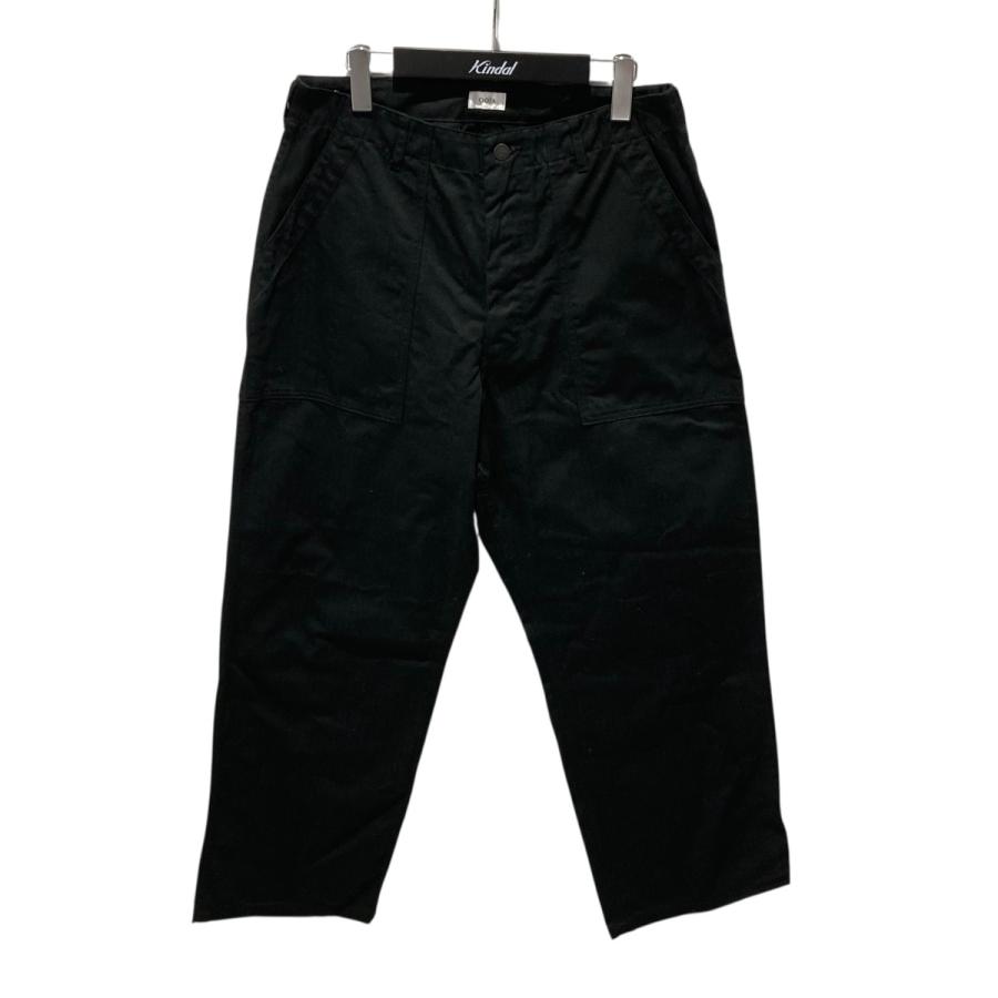 CIOTA ムラ糸バックサテン ベイカーパンツ -BLACK- 5サイズ CIOTA