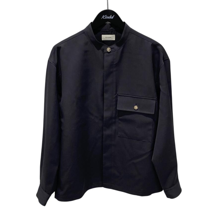 The CLASIK バンドカラーシャツ　ウールシルク The CLASIK バンドカラーシャツ ウールシルク