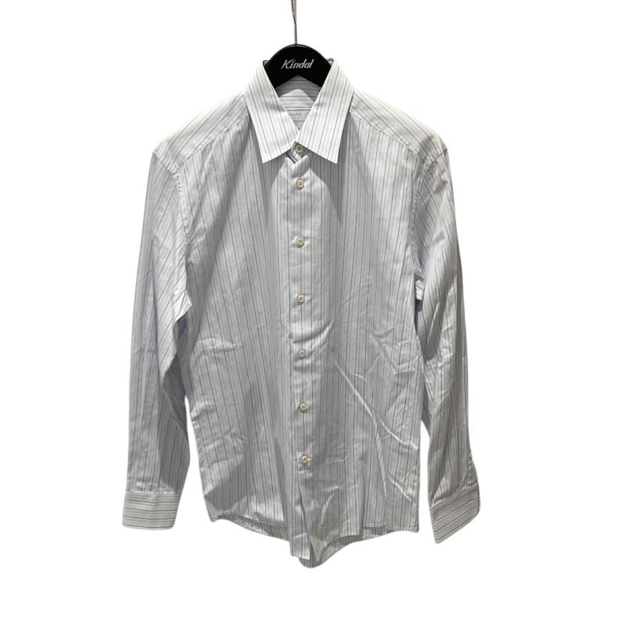 PRADA プラダ ストライプレギュラーカラーシャツ 37 14 1/2 PRADA プラダ ストライプレギュラーカラーシャツ 37 14 1/2