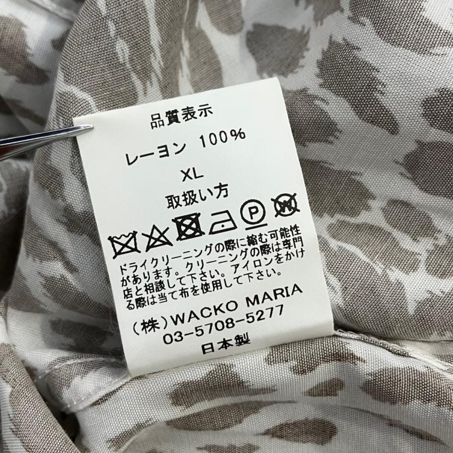 WACKO MARIA（ワコマリア） レオパード柄 長袖シャツ ブラウン