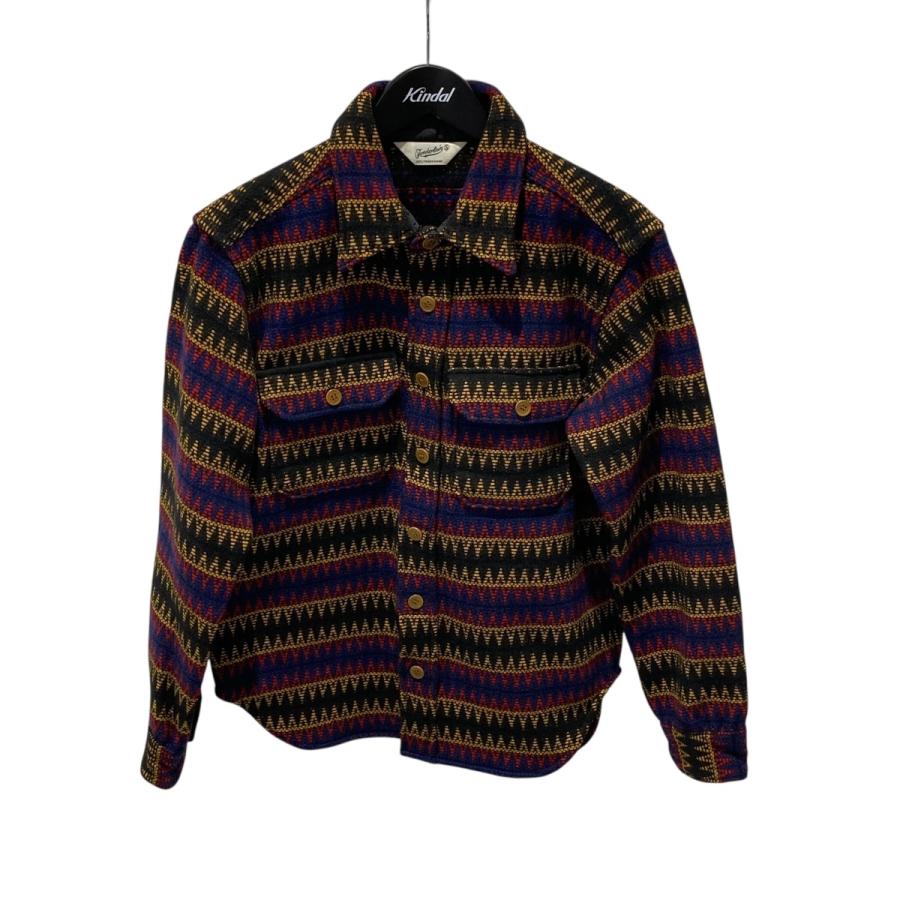 TENDERLOIN（テンダーロイン） ネイティブ柄 CPOジャケット ブラック