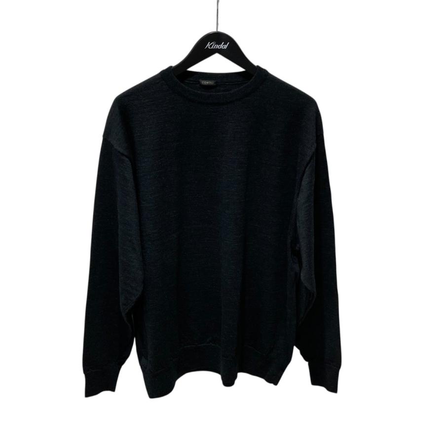 コモリ　18Gウールハイネックニット　長袖　1　ブラック COMOLI / コモリ | 18Gウール ハイネックニット - Navy | 通販 - 正規