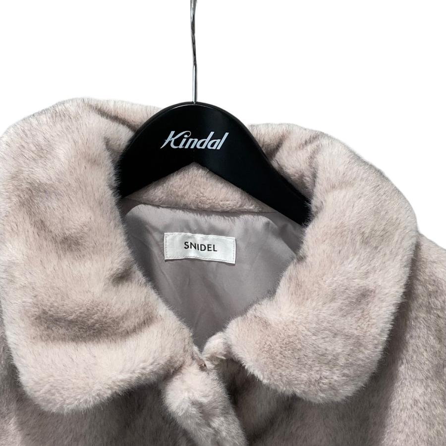 SNIDEL ステンカラーショートファーコートジャケット　ピンク 1 スナイデル SNIDEL ステンカラーショートファーコートジャケット （PNK