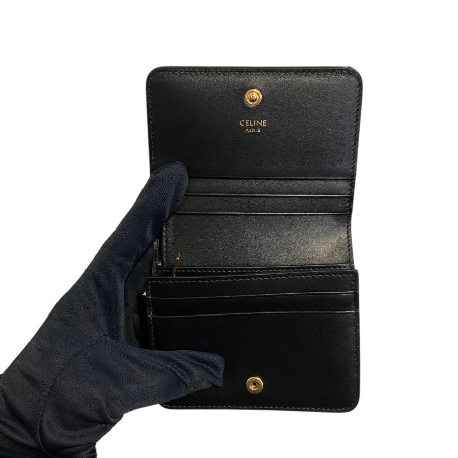 CELINE（セリーヌ） CELINE 25AW トリオンフコンパクトウォレット 二