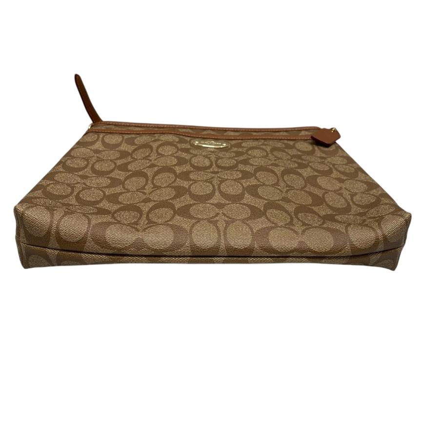 COACH ショルダーバッグ ベージュ/ブラウン COACH（コーチ） シグネチャー ショルダーバッグ ベージュ×ブラウン