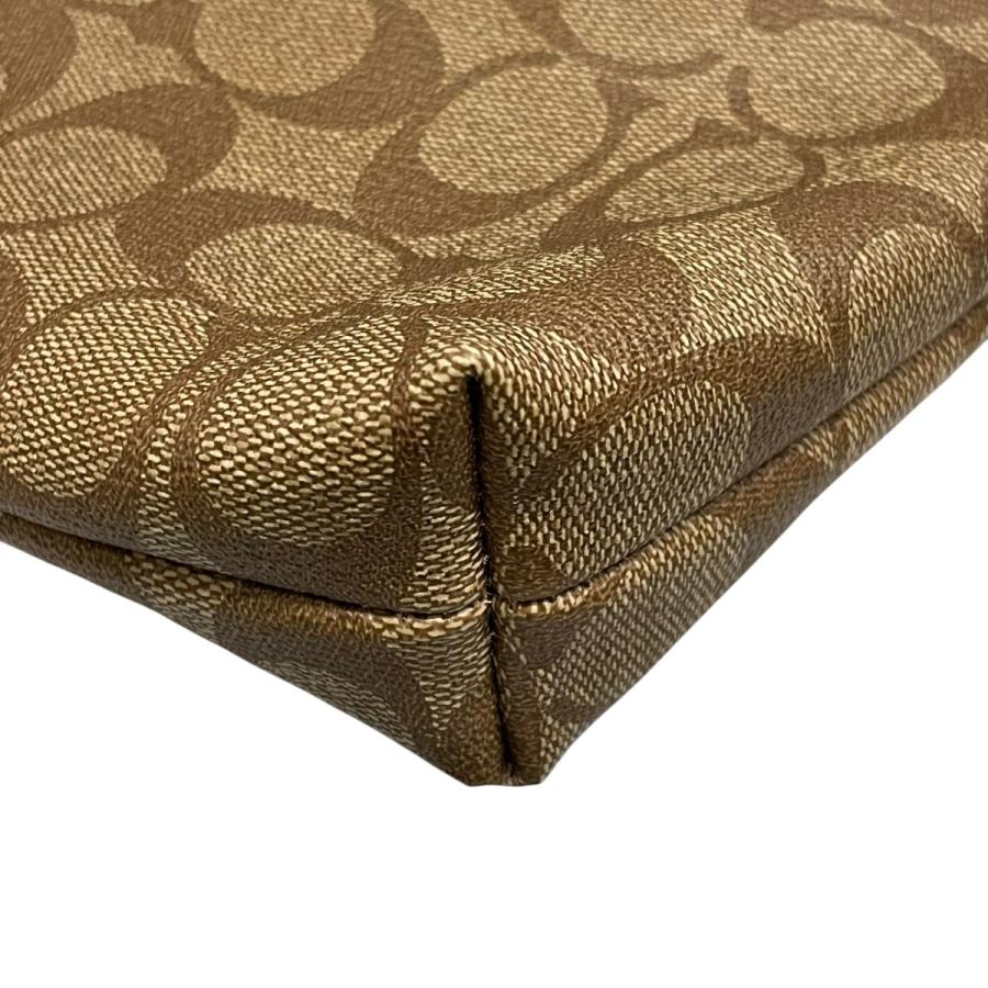 COACH（コーチ） シグネチャー ショルダーバッグ ベージュ×ブラウン