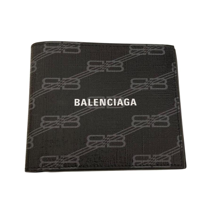 ワ*オ様 【美品】SIGNATURE FOLDEDウォレット BB MONOGR BALENCIAGA（バレンシアガ） BALENCIAGA Signature スクエア Folded